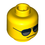 Lego hlava, žlutá (4651217, 6022354, 6030905)